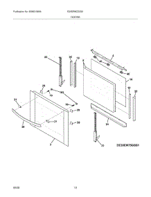 09 - Doors parts for Electrolux Oven E30EW8CGSS1 from AppliancePartsPros.com