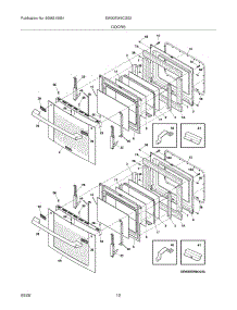 09 - Doors parts for Electrolux Oven EW30EW6CGS3 from AppliancePartsPros.com