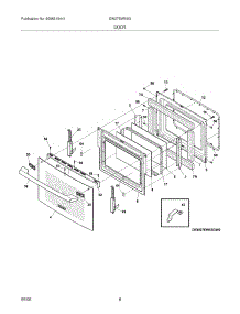 07 - Door parts for Electrolux Oven EW27EW55GW3 from AppliancePartsPros.com