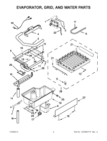 02 - Evaporator, Grid, And Water Parts parts for Kitchenaid Ice Maker KUIS18NNXB1 from AppliancePartsPros.com