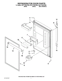 05 - Refrigerator Door Parts parts for Whirlpool Refrigerator WRT771RWYM00 from AppliancePartsPros.com