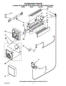 07 - Icemaker Parts parts for Whirlpool Refrigerator WRT571SMYW00 from AppliancePartsPros.com
