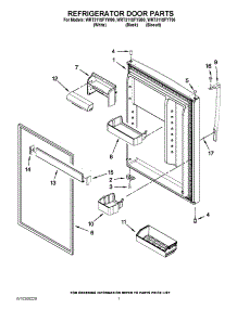 05 - Refrigerator Door Parts parts for Whirlpool Refrigerator WRT311SFYW00 from AppliancePartsPros.com