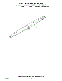 11 - Lower Washarm Parts parts for Amana Dishwasher ADB1400PYB0 / from AppliancePartsPros.com