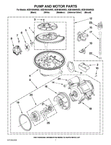 06 - Pump And Motor Parts parts for Amana Dishwasher ADB1600AWB3 / from AppliancePartsPros.com