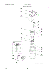 09 - Grinder Assembly parts for Electrolux Coffee Maker E24CM75GSSA / from AppliancePartsPros.com