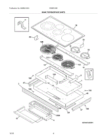 05 - Main Top / Surface Units parts for Electrolux Cooktop EI36EC45KS1 / from AppliancePartsPros.com