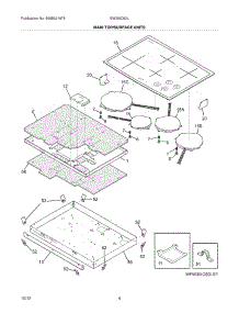 05 - Main Top / Surface Units parts for Electrolux Cooktop EW30IC60LB1 / from AppliancePartsPros.com