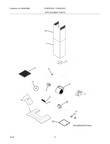 03 - Recommended Spare Parts parts for Electrolux Hood RH30WC60GSB / from AppliancePartsPros.com