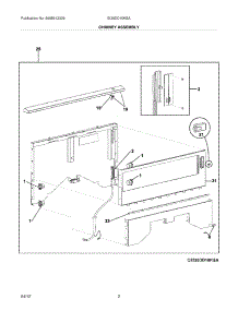 03 - Chimney Assembly parts for Electrolux Hood EI36DD10KSA / from AppliancePartsPros.com