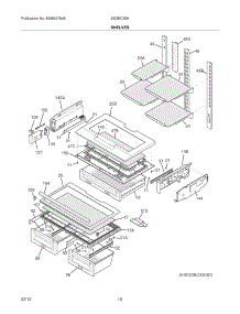 09 - Shelves parts for Electrolux Refrigerator EI23BC35KB5 / from AppliancePartsPros.com
