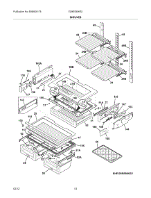 09 - Shelves parts for Electrolux Refrigerator EI28BS80KS3 / from AppliancePartsPros.com