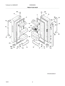 05 - Fresh Food Doors parts for Electrolux Refrigerator EI28BS80KS2 / from AppliancePartsPros.com