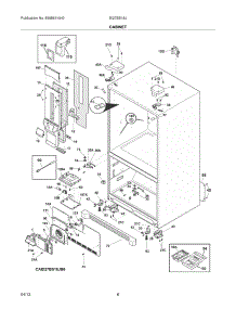 07 - Cabinet parts for Electrolux Refrigerator EI27BS16JW6 / from AppliancePartsPros.com