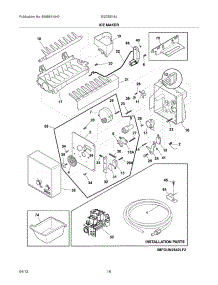 15 - Ice Maker parts for Electrolux Refrigerator EI27BS16JW6 / from AppliancePartsPros.com