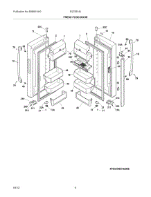 05 - Fresh Food Doors parts for Electrolux Refrigerator EI27BS16JB6 / from AppliancePartsPros.com