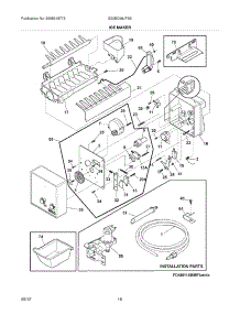 15 - Ice Maker parts for Electrolux Refrigerator E23BC68JPS6 / from AppliancePartsPros.com