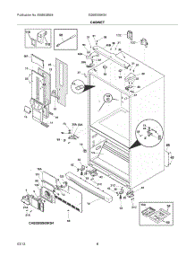 07 - Cabinet parts for Electrolux Refrigerator EI28BS65KS4 / from AppliancePartsPros.com
