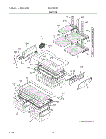 09 - Shelves parts for Electrolux Refrigerator EI28BS65KS4 / from AppliancePartsPros.com
