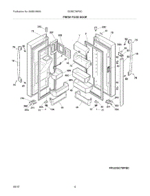 05 - Fresh Food Doors parts for Electrolux Refrigerator E23BC78IPSC / from AppliancePartsPros.com