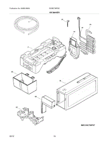 17 - Ice Maker parts for Electrolux Refrigerator E23BC78IPSC / from AppliancePartsPros.com
