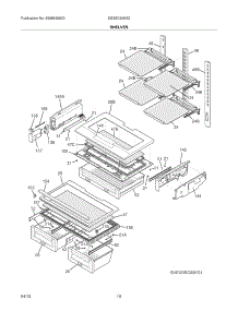 09 - Shelves parts for Electrolux Refrigerator EI23BC60KS2 / from AppliancePartsPros.com