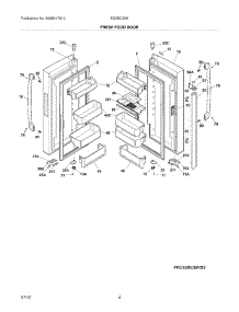 05 - Fresh Food Doors parts for Electrolux Refrigerator EI23BC30KW2 / from AppliancePartsPros.com