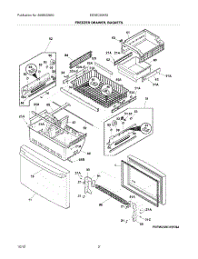 03 - Freezer Drawer, Baskets parts for Electrolux Refrigerator EI23BC80KS2 / from AppliancePartsPros.com