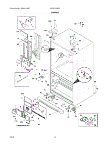 07 - Cabinet parts for Electrolux Refrigerator EI23BC80KS2 / from AppliancePartsPros.com