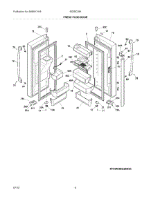 05 - Fresh Food Doors parts for Electrolux Refrigerator EI23BC35KS4 / from AppliancePartsPros.com
