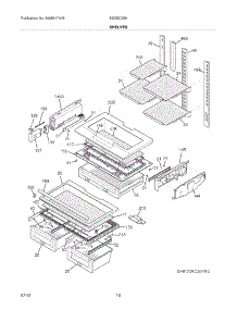 09 - Shelves parts for Electrolux Refrigerator EI23BC35KS4 / from AppliancePartsPros.com