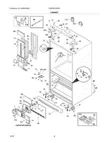 07 - Cabinet parts for Electrolux Refrigerator EW23BC85KS4 / from AppliancePartsPros.com