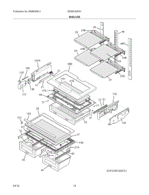 09 - Shelves parts for Electrolux Refrigerator EI23BC60KS1 / from AppliancePartsPros.com