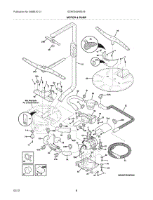 09 - Motor & Pump parts for Electrolux Dishwasher EDW7505HSS1B / from AppliancePartsPros.com