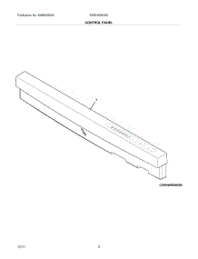 03 - Control Panel parts for Electrolux Dishwasher EWDW6505GS1C / from AppliancePartsPros.com