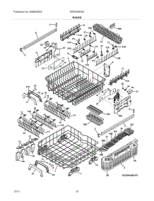 13 - Racks parts for Electrolux Dishwasher EWDW6505GS1C / from AppliancePartsPros.com