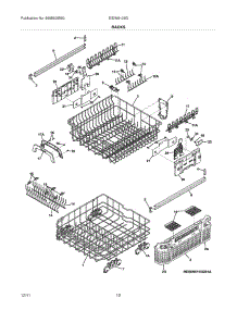 13 - Racks parts for Electrolux Dishwasher EIDW6105GB2B / from AppliancePartsPros.com