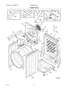 03 - Cabinet / Drum parts for Electrolux Dryer EWMED7CJSS2 / from AppliancePartsPros.com