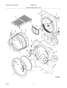 05 - Front Panel / Lint Filter parts for Electrolux Dryer EIMED60LT0 / from AppliancePartsPros.com