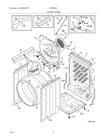 03 - Cabinet / Drum parts for Electrolux Dryer EIMED6CJMB0 / from AppliancePartsPros.com