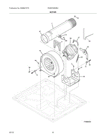 09 - Motor parts for Electrolux Dryer EIMGD55IMB4 / from AppliancePartsPros.com