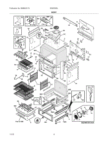 05 - Body parts for Electrolux Range EI30ES55LWB / from AppliancePartsPros.com