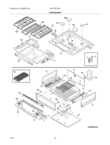 09 - Top / Drawer parts for Electrolux Range EI30DS5CJS4 / from AppliancePartsPros.com