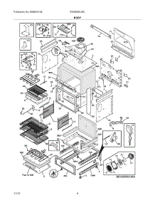 05 - Body parts for Electrolux Range EI30ES5CJSC / from AppliancePartsPros.com