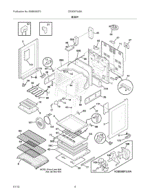 05 - Body parts for Electrolux Range CEI30EF3JSA / from AppliancePartsPros.com