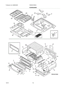 09 - Top / Drawer parts for Electrolux Range EW30DS75KS4 / from AppliancePartsPros.com