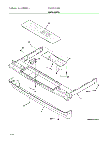 03 - Backguard parts for Electrolux Range EW30DS6CGS8 / from AppliancePartsPros.com