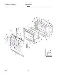 09 - Door parts for Electrolux Range EW30ES6CGS8 / from AppliancePartsPros.com