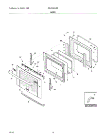 11 - Door parts for Electrolux Range EI30GS55JSD / from AppliancePartsPros.com