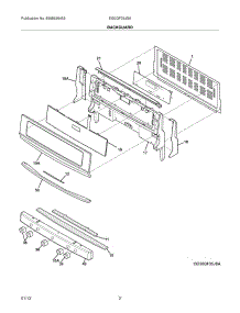 03 - Backguard parts for Electrolux Range EI30GF35JSA / from AppliancePartsPros.com